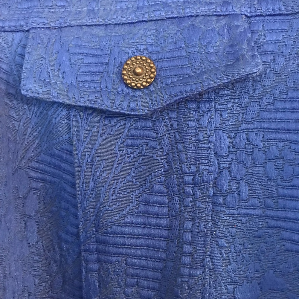 Ruby Rd Ruffled Brocade Cotton Blended Jacket 8 - Picture 4 of 8